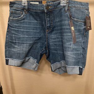 NWT Kut From The Kloth Katy Women’s Roll Up Boyfriend Denim Shorts 14W